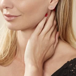 Histoire d'Or Boucles D'oreilles Puces Darina Noeud Or Jaune Oxyde De Zirconium Clearance