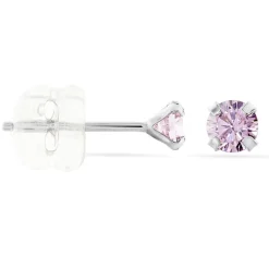 Histoire d'Or Boucles D'oreilles Puces Daria Or Blanc Oxyde De Zirconium Clearance