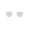 Histoire d'Or Boucles D'oreilles Puces Darwin Argent Blanc Oxyde Hot