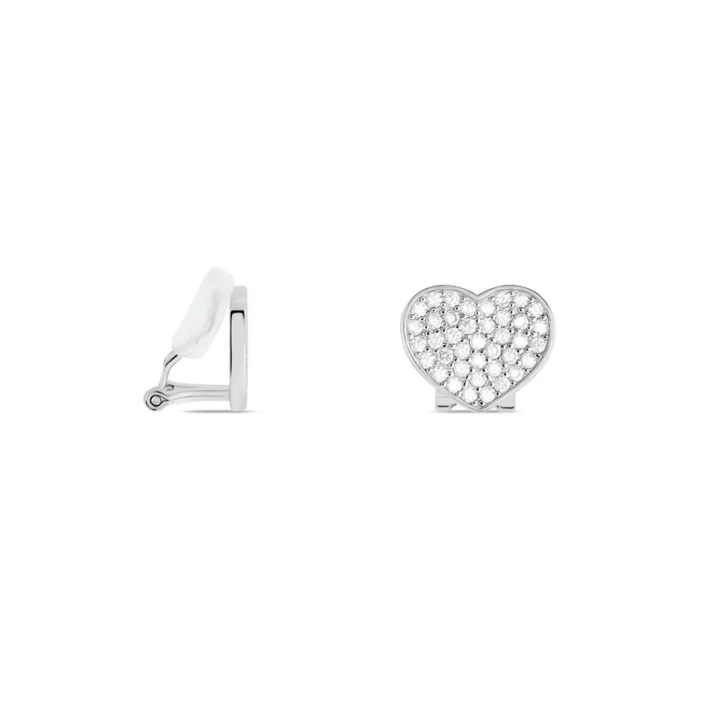 Histoire d'Or Boucles D'oreilles Puces Darwin Argent Blanc Oxyde Hot