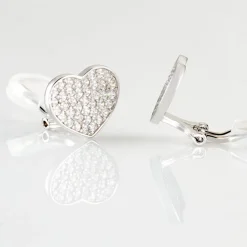 Histoire d'Or Boucles D'oreilles Puces Darwin Argent Blanc Oxyde Hot