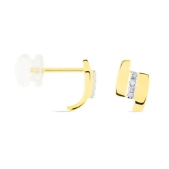 Histoire d'Or Boucles D'oreilles Puces Dolene Or Jaune Diamant Discount