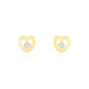 Histoire d'Or Boucles D'oreilles Puces Daria C艙ur Or Jaune Oxyde De Zirconium Outlet