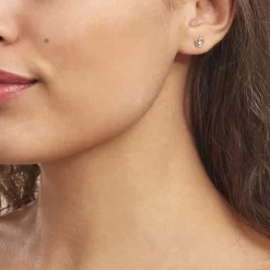 Histoire d'Or Boucles D'oreilles Puces Daria C艙ur Or Jaune Oxyde De Zirconium Outlet