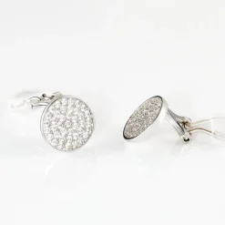 Histoire d'Or Boucles D'oreilles Puces Darwin Argent Blanc Oxyde