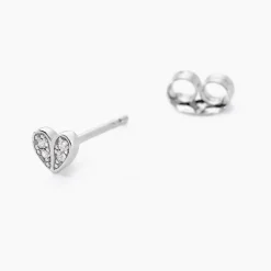 Histoire d'Or Boucles D'oreilles Puces Declaration Argent Blanc Oxyde De Zirconium Online