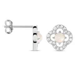 Histoire d'Or Boucles D'oreilles Puces Dally Argent Blanc Quartz Oxyde De Zirconium Online