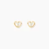 Histoire d'Or Boucles D'oreilles Puces Daria C艙ur 6 Or Jaune Oxyde Sale