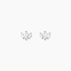 Histoire d'Or Boucles D'oreilles Puces Duchesse De Zirconium argent blanc oxyde Sale