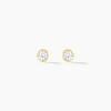 Histoire d'Or Boucles D'oreilles Puces Daria Serti Clos Or Jaune Oxyde De Zirconium