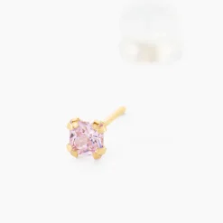 Histoire d'Or Boucles D'oreilles Puces Doreen Carre Or Jaune Oxyde De Zirconium Sale