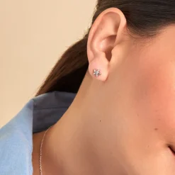 Histoire d'Or Boucles D'oreilles Puces Darline Argent Blanc Oxyde De Zirconium Outlet