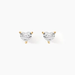 Histoire d'Or Boucles D'oreilles Puces Diamotion or jaune diamant Outlet