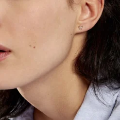 Histoire d'Or Boucles D'oreilles Puces Darina Noeud Or Jaune Oxyde De Zirconium Discount