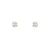 Histoire d'Or Boucles D'oreilles Puces daria Serti Griffe 2 Or Jaune Oxyde Discount