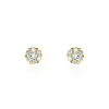 Histoire d'Or Boucles D'oreilles Puces Eleanor Fleur Or Jaune Oxyde De Zirconium Best