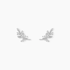 Histoire d'Or Boucles D'oreilles Puces Evonne Argent Blanc Oxyde De Zirconium Hot