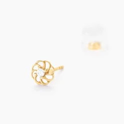 Histoire d'Or Boucles D'oreilles Puces Eleanor Fleur Or Jaune Oxyde De Zirconium Online