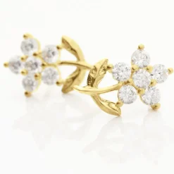 Histoire d'Or Boucles D'oreilles Puces Eleanor Fleur Or Jaune Oxyde De Zirconium Outlet