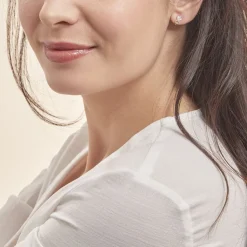 Histoire d'Or Boucles D'oreilles Puces Eleanor Fleur Or Jaune Oxyde De Zirconium Outlet