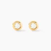 Histoire d'Or Boucles D'oreilles Puces Eden Serti Pneu Or Jaune Oxyde De Zirconium Clearance