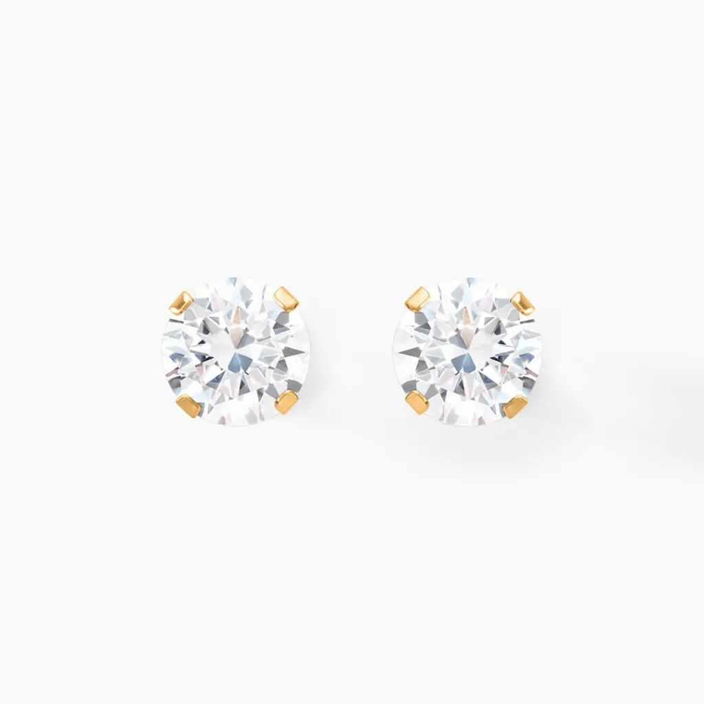 Histoire d'Or Boucles D'oreilles Puces Eddie Or Jaune Oxyde De Zirconium