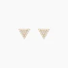 Histoire d'Or Boucles D'oreilles Puces Eloane Triangle Or Jaune Oxyde De Zirconium Online