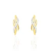 Histoire d'Or Boucles D'oreilles Puces Ester Or Jaune Diamant Best
