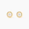 Histoire d'Or Boucles D'oreilles Puces Eden Serti Pneu Or Jaune Oxyde De Zirconium Hot
