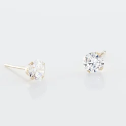 Histoire d'Or Boucles D'oreilles Puces Eddie Or Jaune Oxyde De Zirconium New