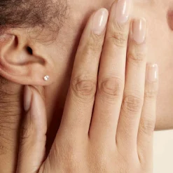 Histoire d'Or Boucles D'oreilles Puces Eddie Or Jaune Oxyde De Zirconium New