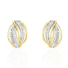 Histoire d'Or Boucles D'oreilles Puces Enora Or Jaune Diamant Best