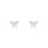 Histoire d'Or Boucles D'oreilles Puces Eleanor Fleur Or Jaune Oxyde De Zirconium Sale