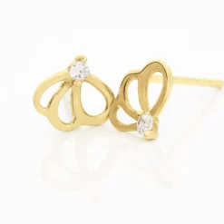 Histoire d'Or Boucles D'oreilles Puces Eleanor Fleur Or Jaune Oxyde De Zirconium Hot