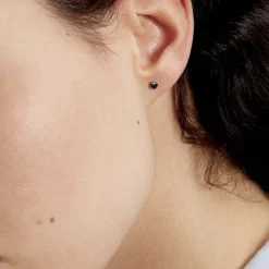 Histoire d'Or Boucles D'oreilles Puces Elea Serti Griffe or jaune saphir Online