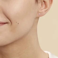 Histoire d'Or Boucles D'oreilles Puces Eddie Or Blanc Oxyde De Zirconium Hot