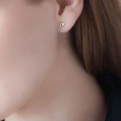 Histoire d'Or Boucles D'oreilles Puces Edmee Cercle Or Jaune Oxyde De Zirconium Best