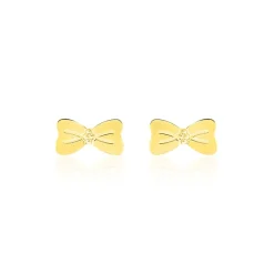 Histoire d'Or Boucles D'oreilles Puces Evonne Noeud Or Jaune Hot