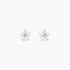 Histoire d'Or Boucles D'oreilles Puces Elais Etoile Or Blanc Oxyde De Zirconium Online