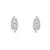 Histoire d'Or Boucles D'oreilles Puces Eternite Or Blanc Diamant Discount