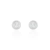 Histoire d'Or Boucles D'oreilles Puces Eden Serti Pneu Or Blanc Oxyde De Zirconium Discount