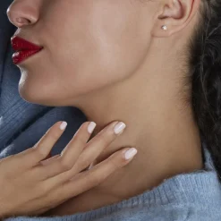 Histoire d'Or Boucles D'oreilles Puces Fidelia Boule Or Jaune Boules Cristal Best