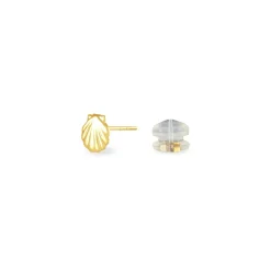 Histoire d'Or Boucles D'oreilles Puces Franzine Coquillage Or Jaune Best