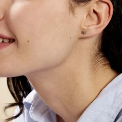 Histoire d'Or Boucles D'oreilles Puces Franzine Coquillage Or Jaune Best