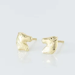 Histoire d'Or Boucles D'oreilles Puces Freyia Cheval Or Jaune Online