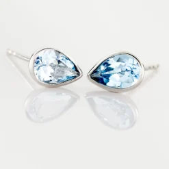 Histoire d'Or Boucles D'oreilles Puces Fassia Or Blanc Topaze Online