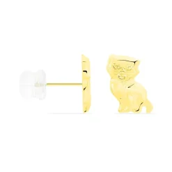 Histoire d'Or Boucles D'oreilles Puces Florenta Chat Or Jaune Hot
