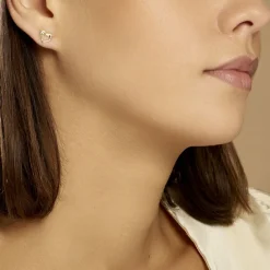 Histoire d'Or Boucles D'oreilles Puces Fulvie Double Dauphins Or Jaune Outlet