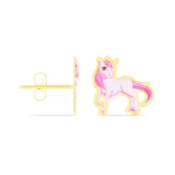 Histoire d'Or Boucles D'oreilles Puces Fantasila Cheval Or Jaune Online