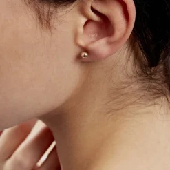 Histoire d'Or Boucles D'oreilles Puces Fidelia Boule Or Jaune Sale